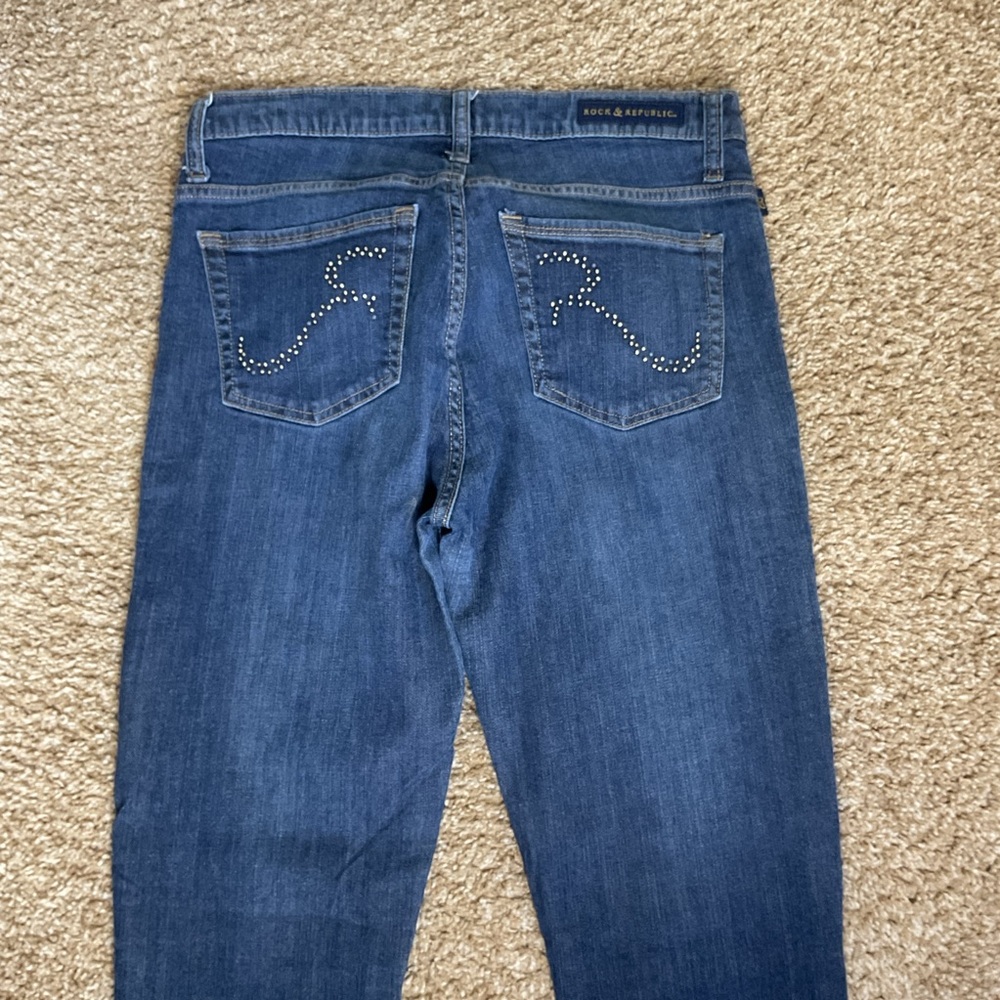 Rock & Republic women's denim jeans in the Berlin style, Skinny size 10 - Picture 4 of 7
